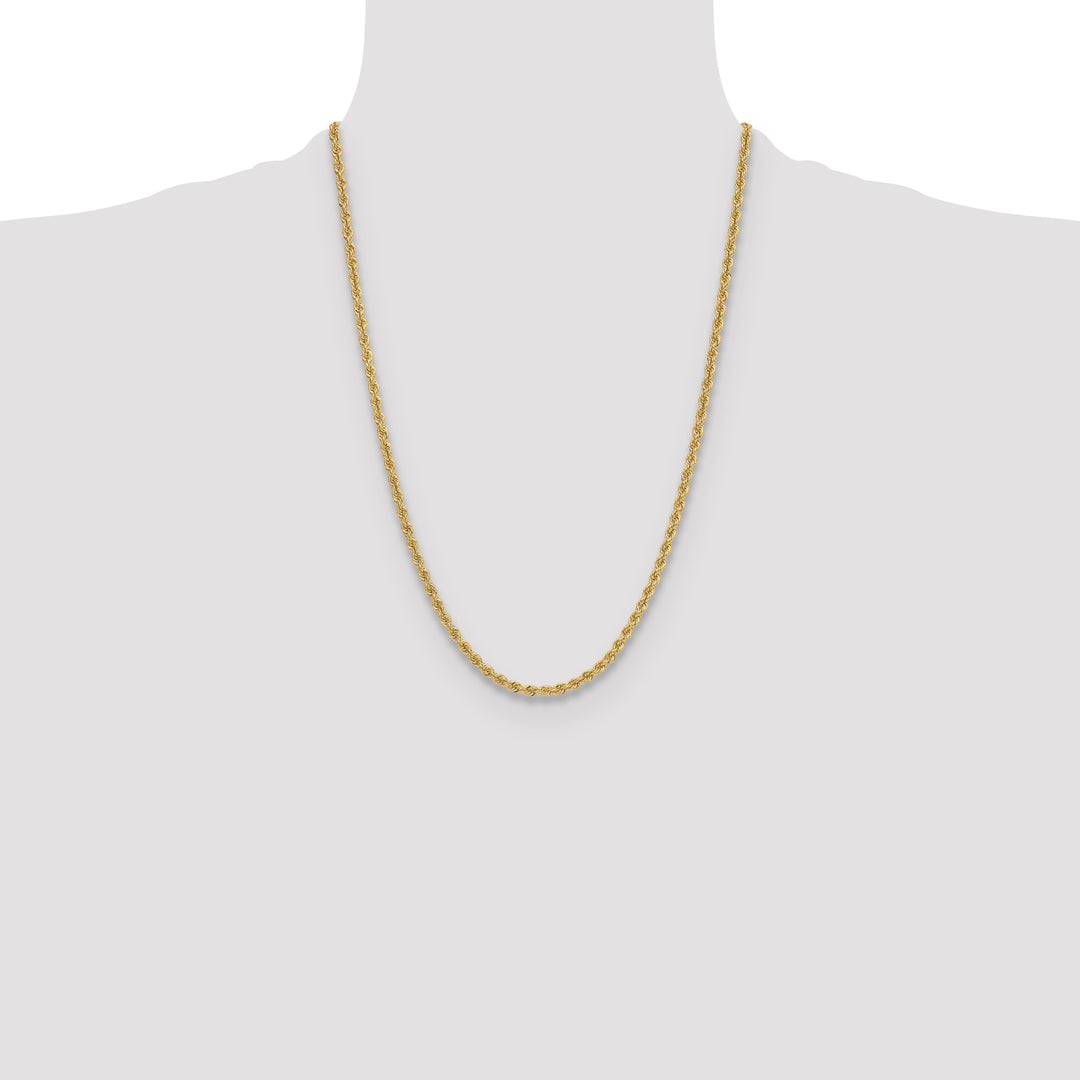14k 3.8mm Regular Rope Chain