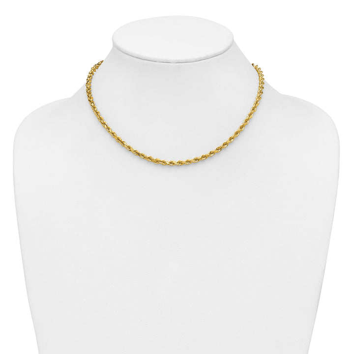 14k 4.0mm Diamond-cut Rope Chain