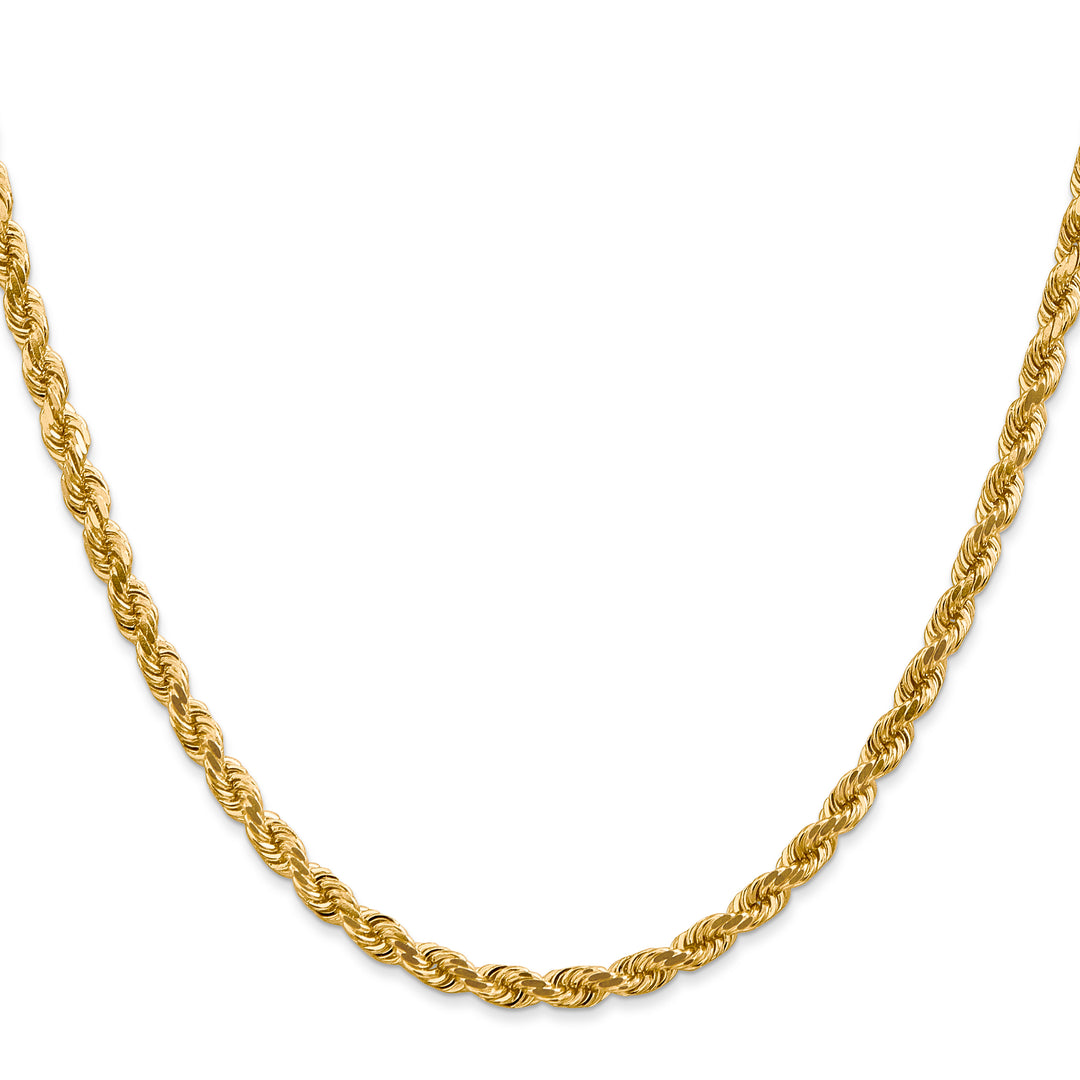 14k 4.0mm Diamond-cut Rope Chain