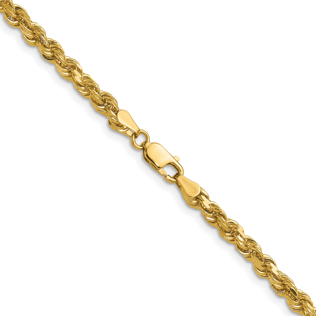 14k 4.0mm Diamond-cut Rope Chain