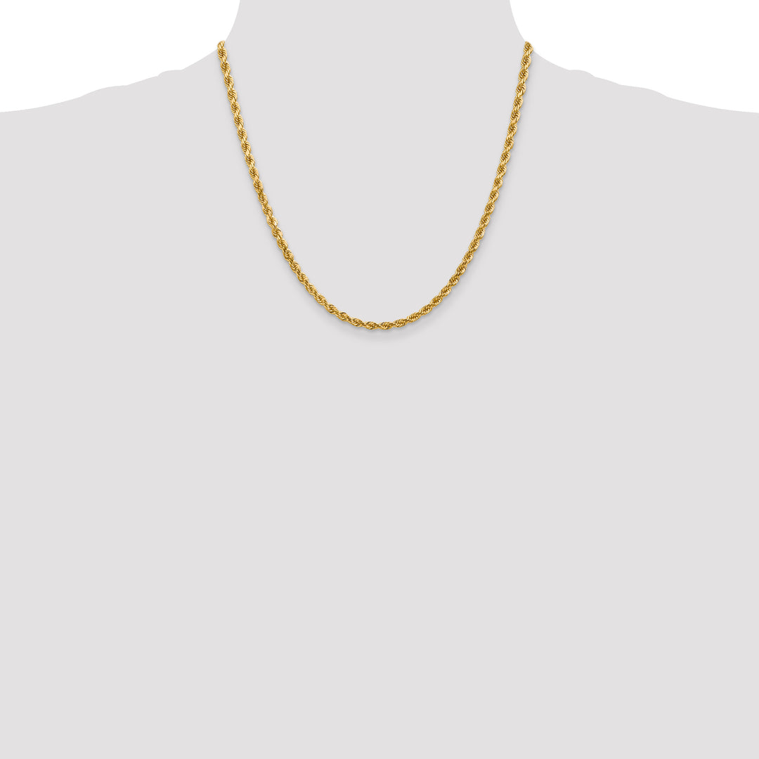 14k 4.0mm Diamond-cut Rope Chain