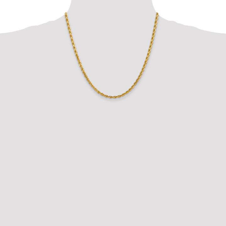 14k 4.0mm Diamond-cut Rope Chain