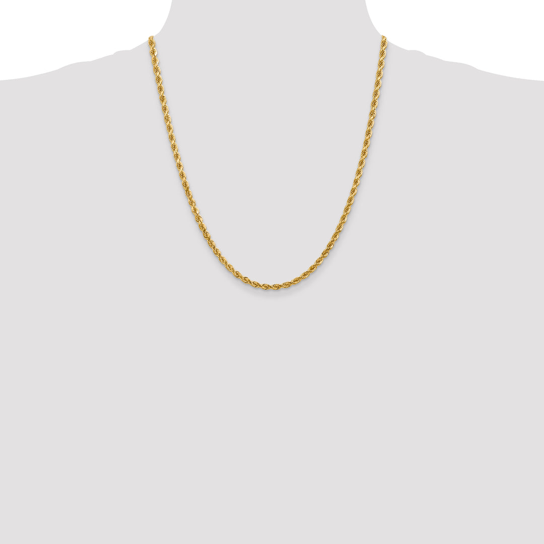 14k 4.0mm Diamond-cut Rope Chain