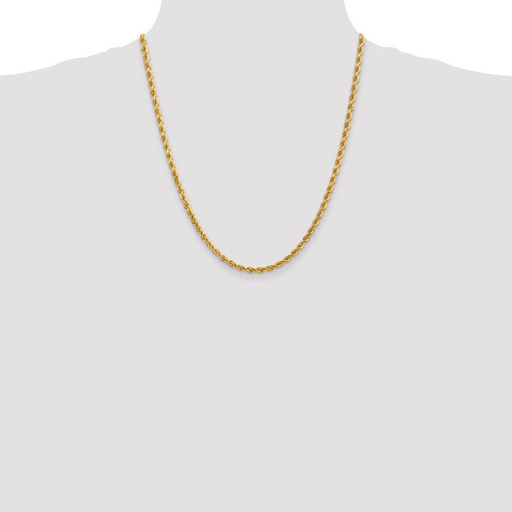 14k 4.0mm Diamond-cut Rope Chain