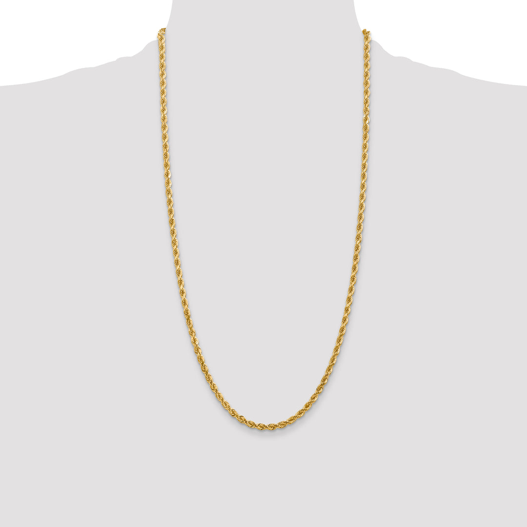 14k 4.0mm Diamond-cut Rope Chain
