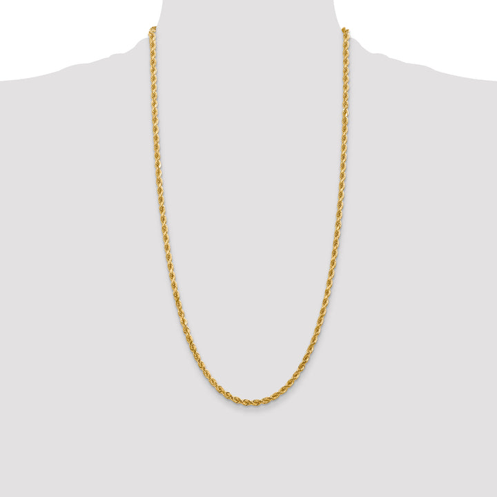 14k 4.0mm Diamond-cut Rope Chain