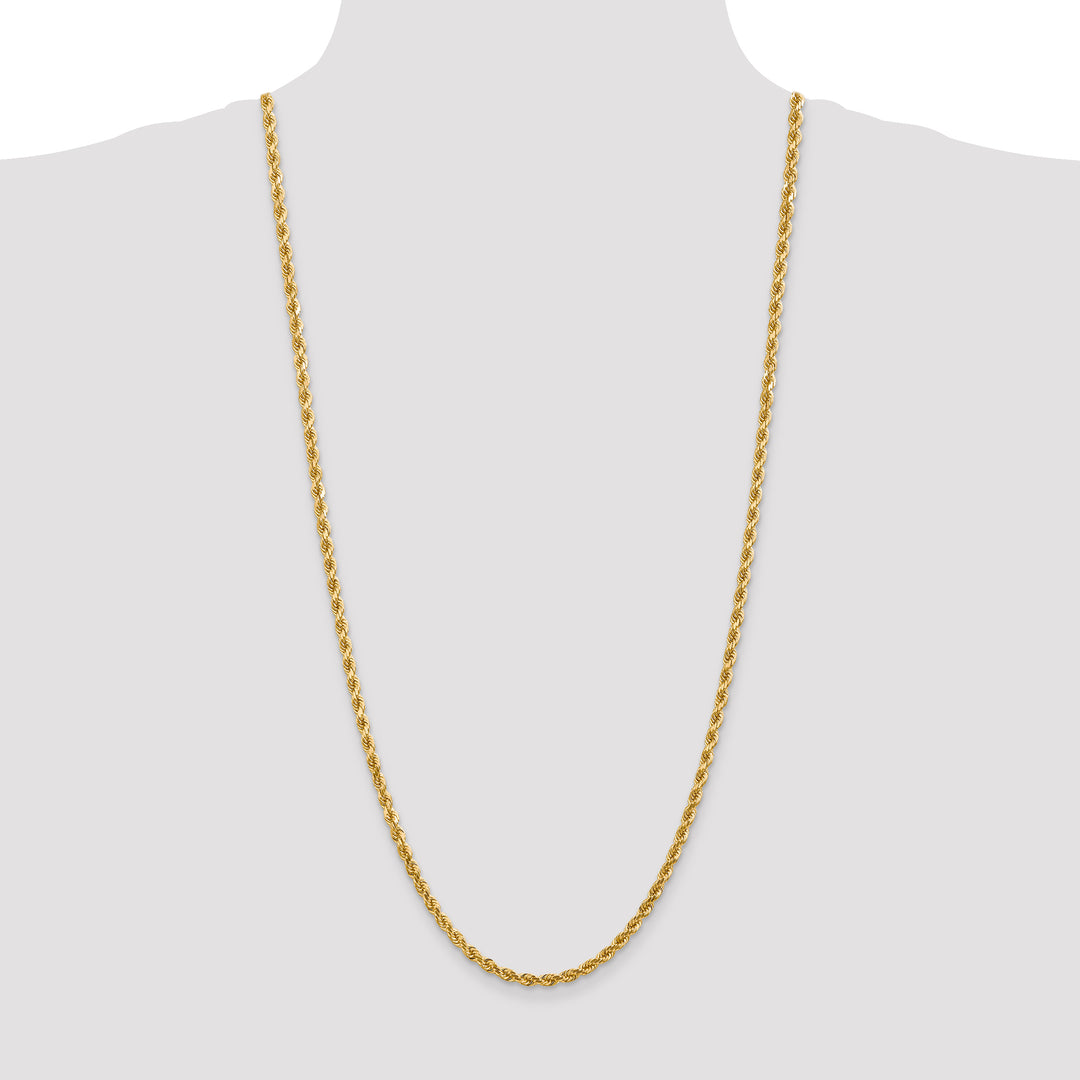 14k 4.0mm Diamond-cut Rope Chain
