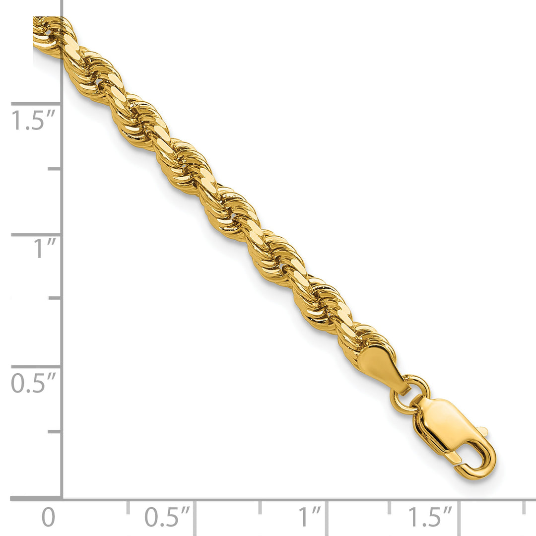 14k 4.0mm Diamond-cut Rope Chain