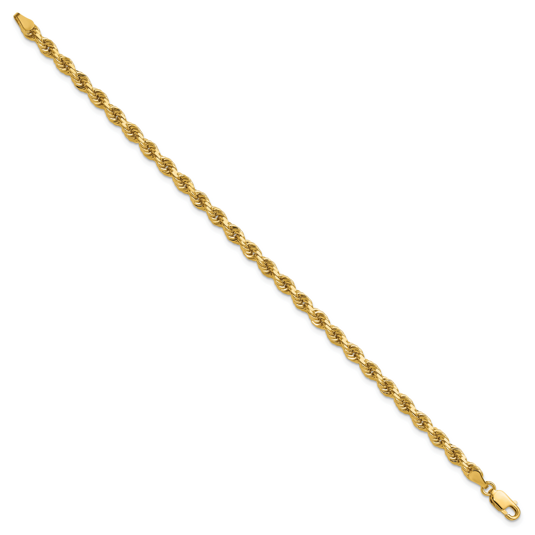 14k 4.0mm Diamond-cut Rope Chain