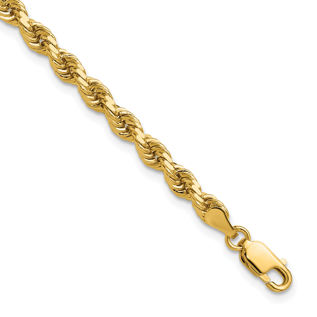 14k 4.0mm Diamond-cut Rope Chain