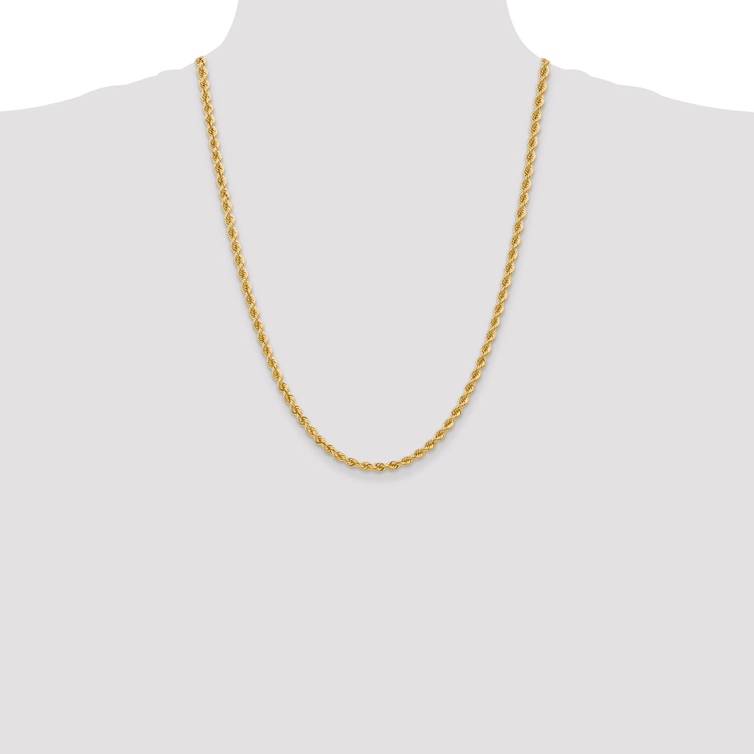 14k 4.0mm Solid Rope Chain