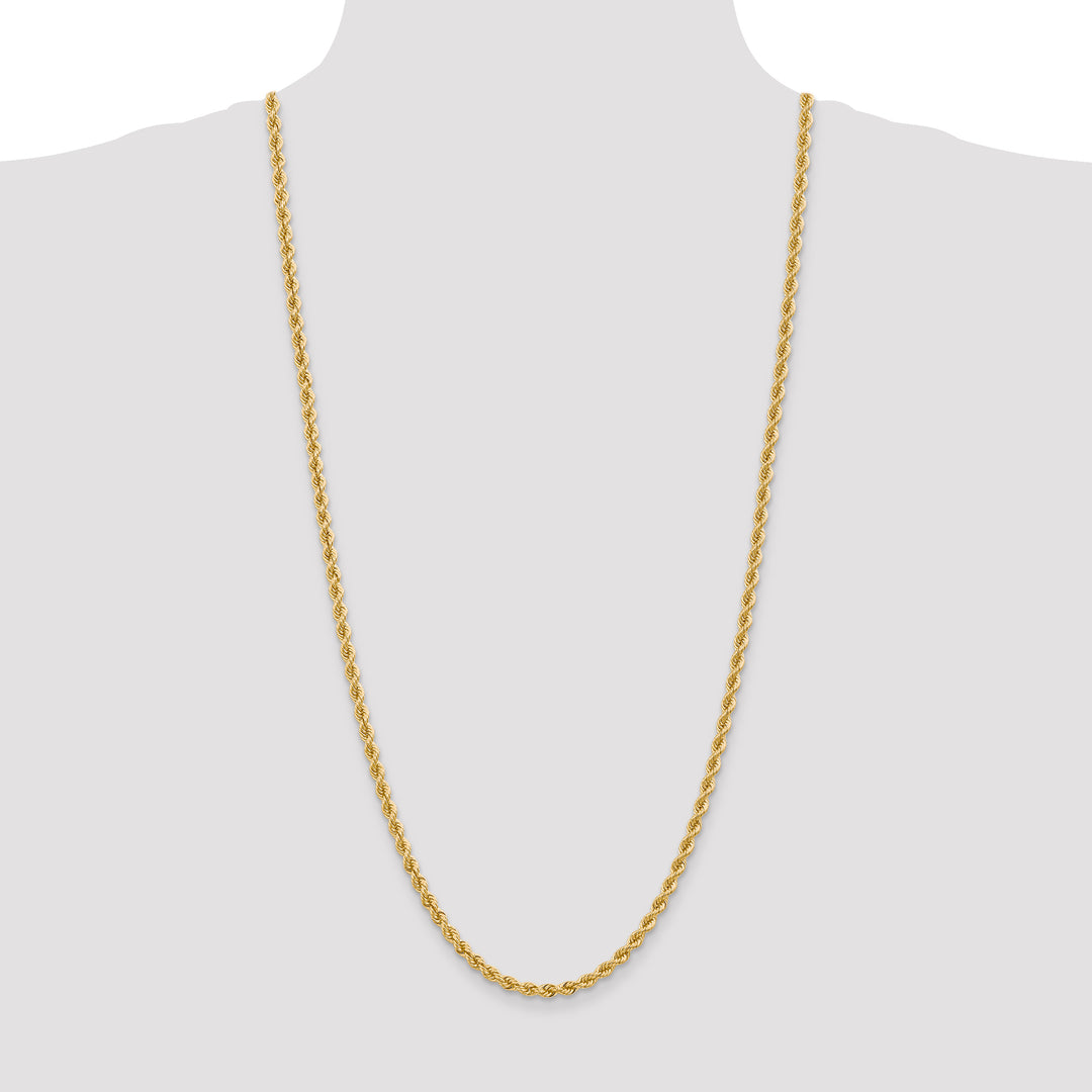 14k 4.0mm Solid Rope Chain