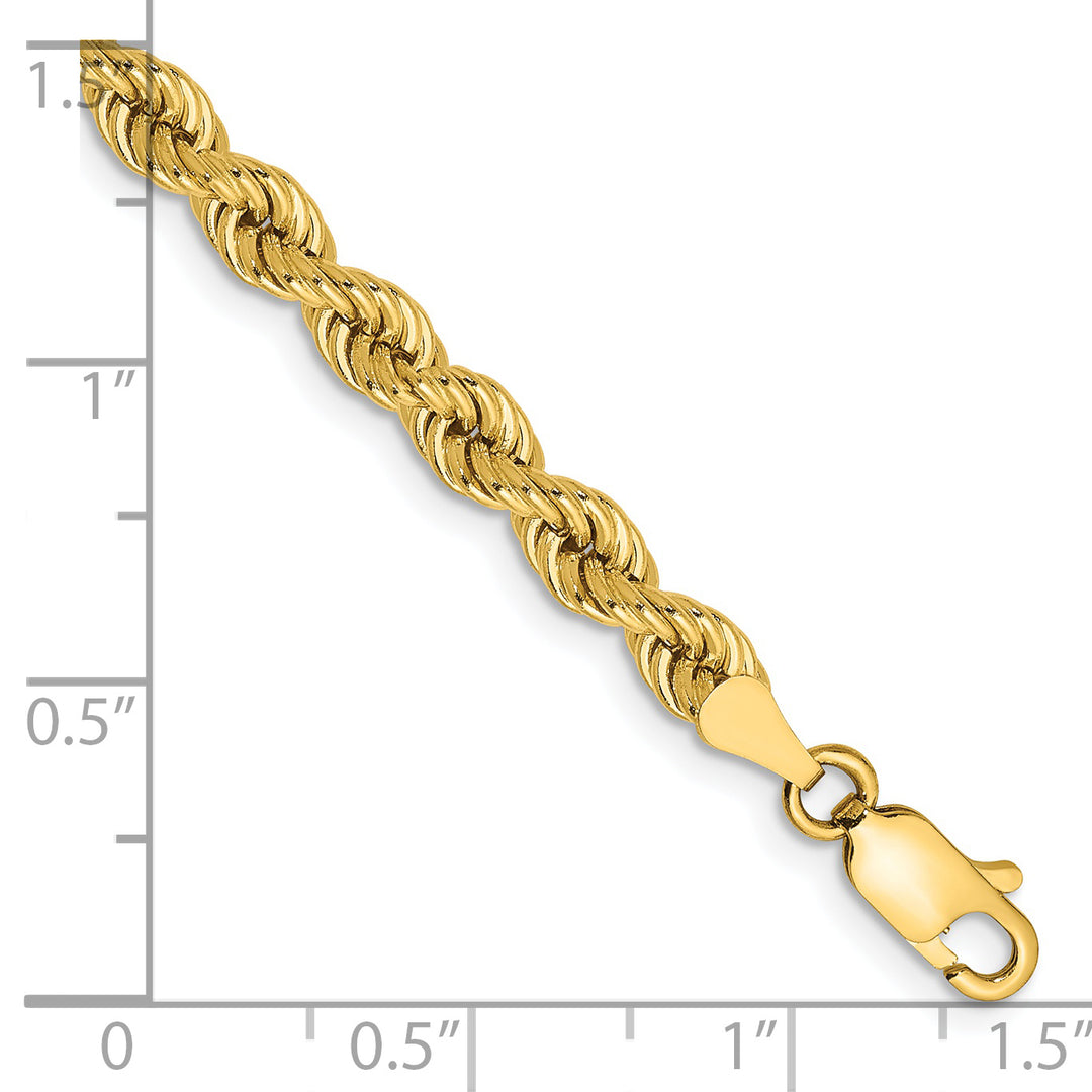 14k 4.0mm Solid Rope Chain