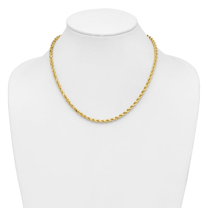 14k 4.25mm Diamond-cut Rope Chain