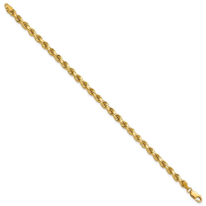 14k 4.25mm Diamond-cut Rope Chain