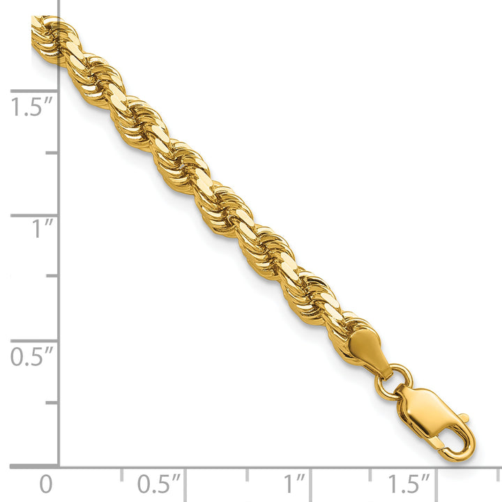 14k 4.25mm Diamond-cut Rope Chain