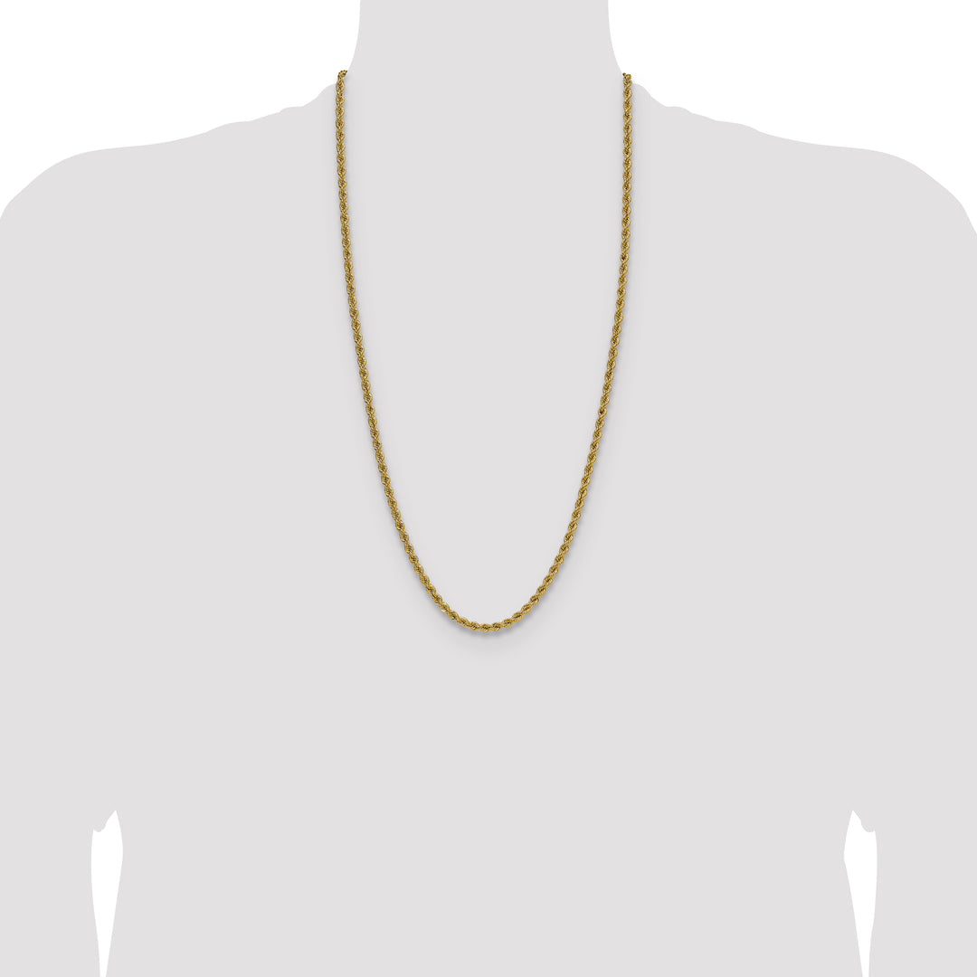 14k 4.2mm Solid Rope Chain