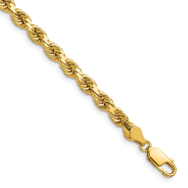14k 4.5mm Diamond-cut Rope Chain