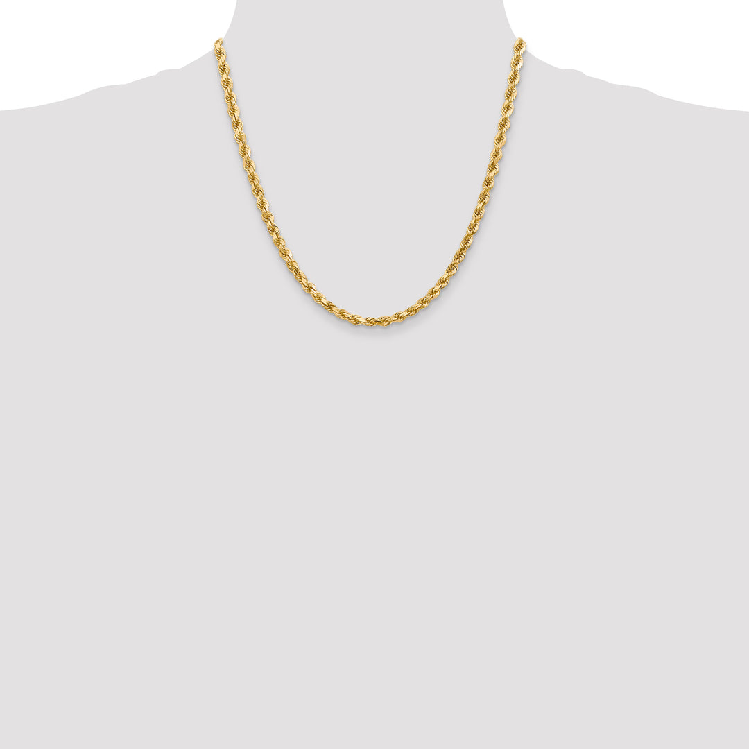 14k 4.5mm Diamond-cut Rope Chain