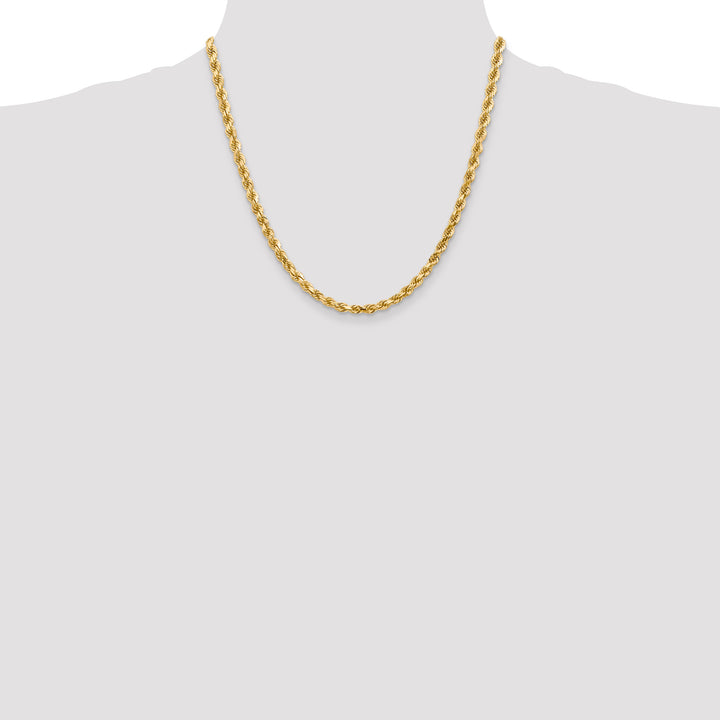 14k 4.5mm Diamond-cut Rope Chain