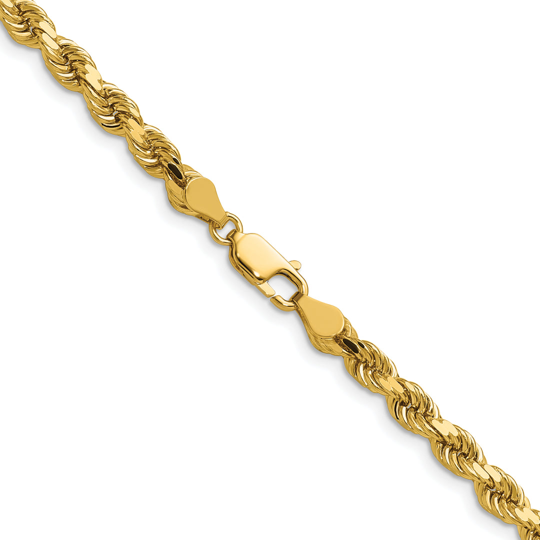 14k 4.5mm Diamond-cut Rope Chain