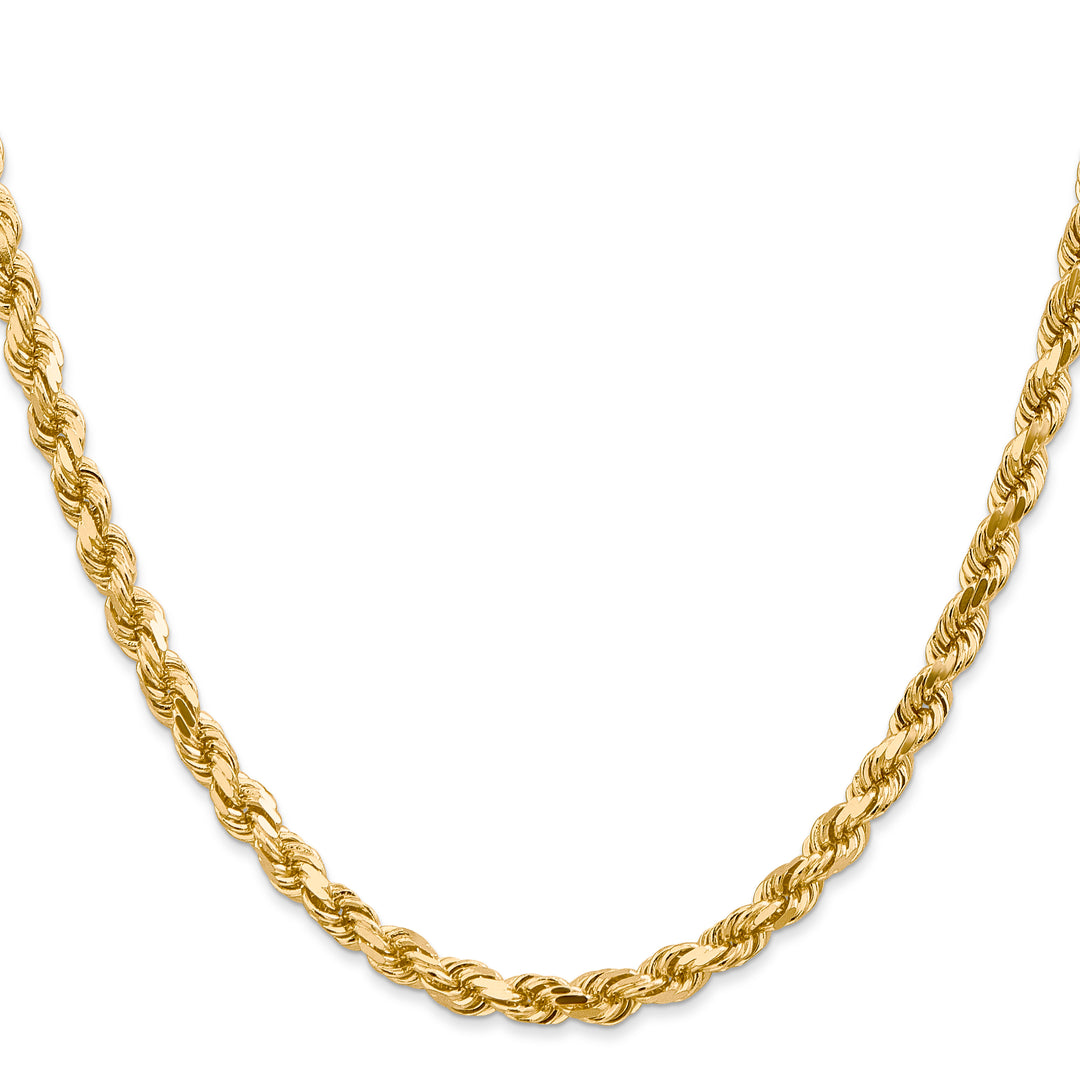 14k 4.5mm Diamond-cut Rope Chain
