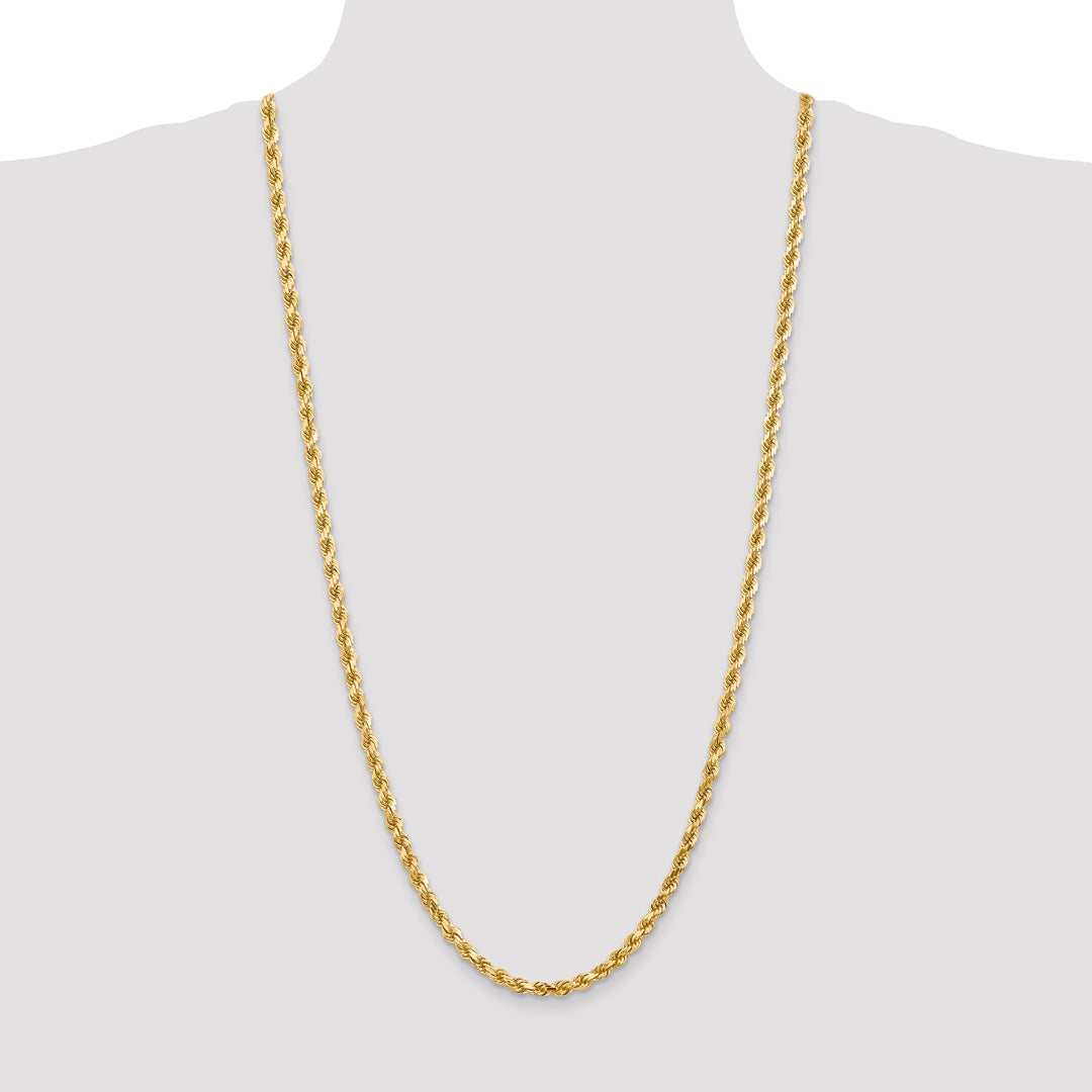 14k 4.5mm Diamond-cut Rope Chain