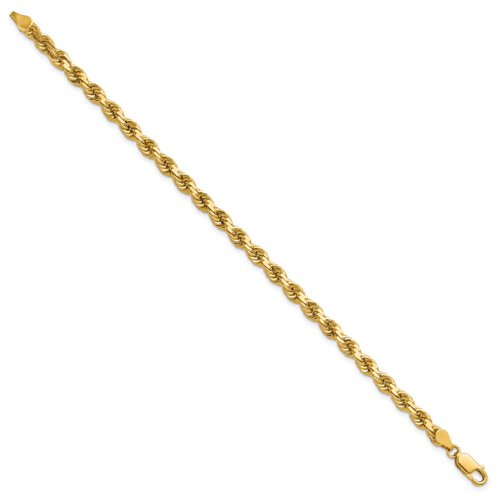 14k 4.5mm Diamond-cut Rope Chain