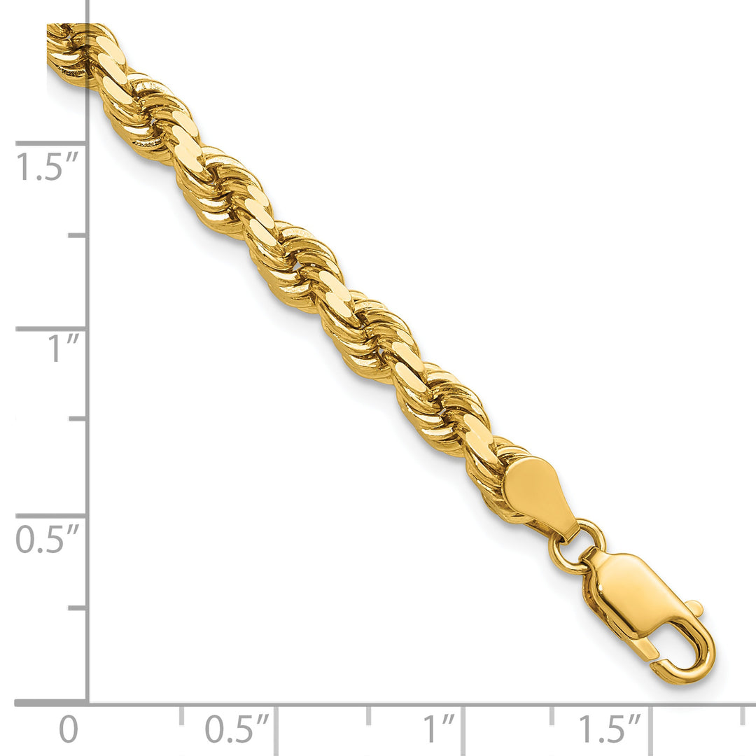 14k 4.5mm Diamond-cut Rope Chain