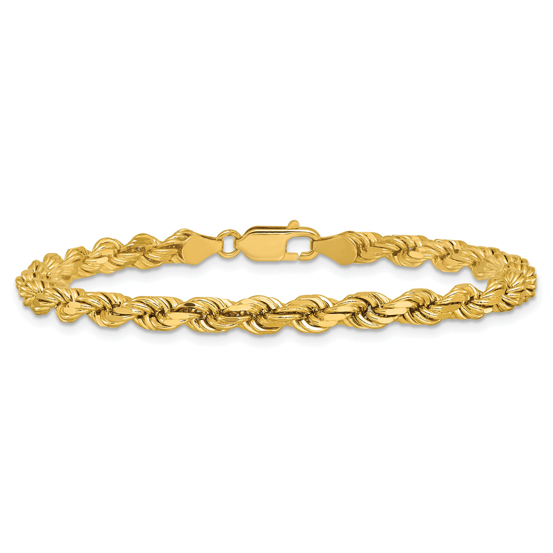14k 4.5mm Diamond-cut Rope Chain