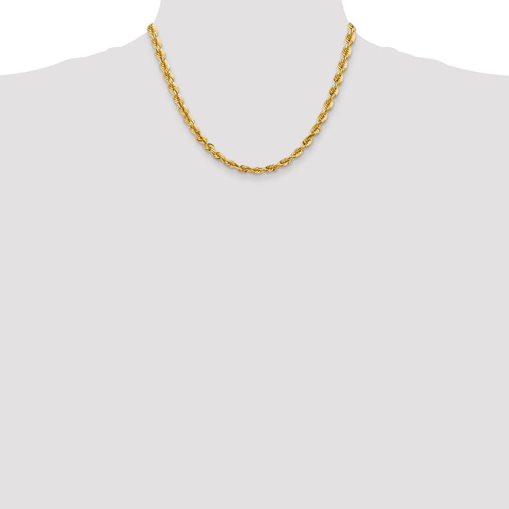 14k 5.5mm Diamond-cut Rope Chain