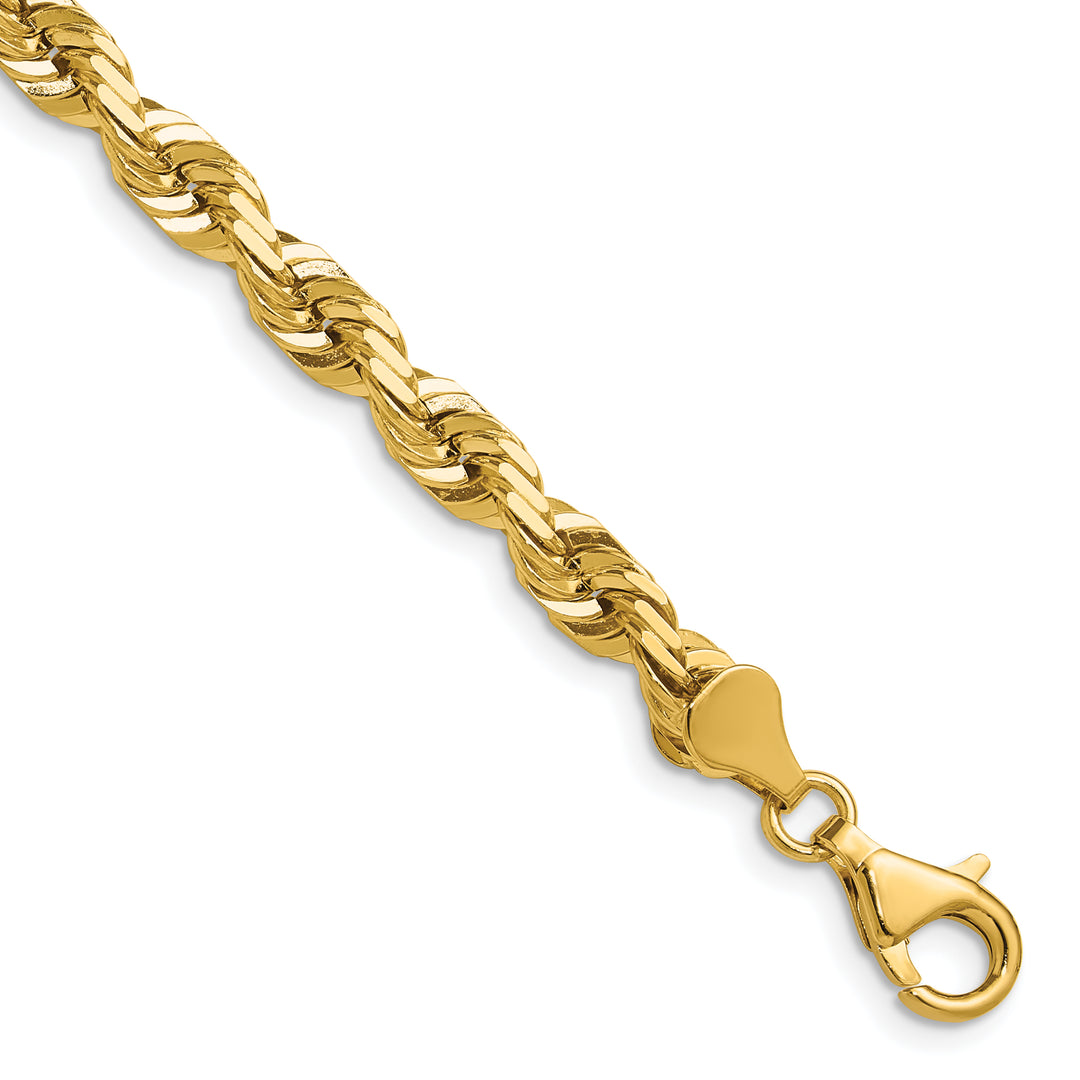 14k 5.5mm Diamond-cut Rope Chain