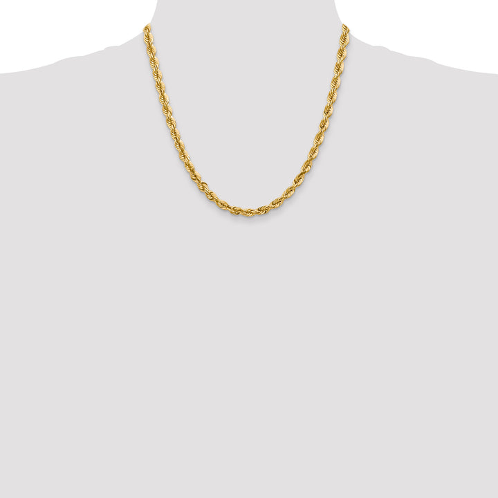 14k 5.5mm Diamond-cut Rope Chain