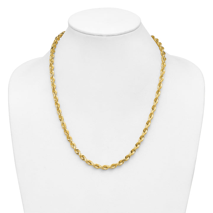 14k 5.5mm Diamond-cut Rope Chain