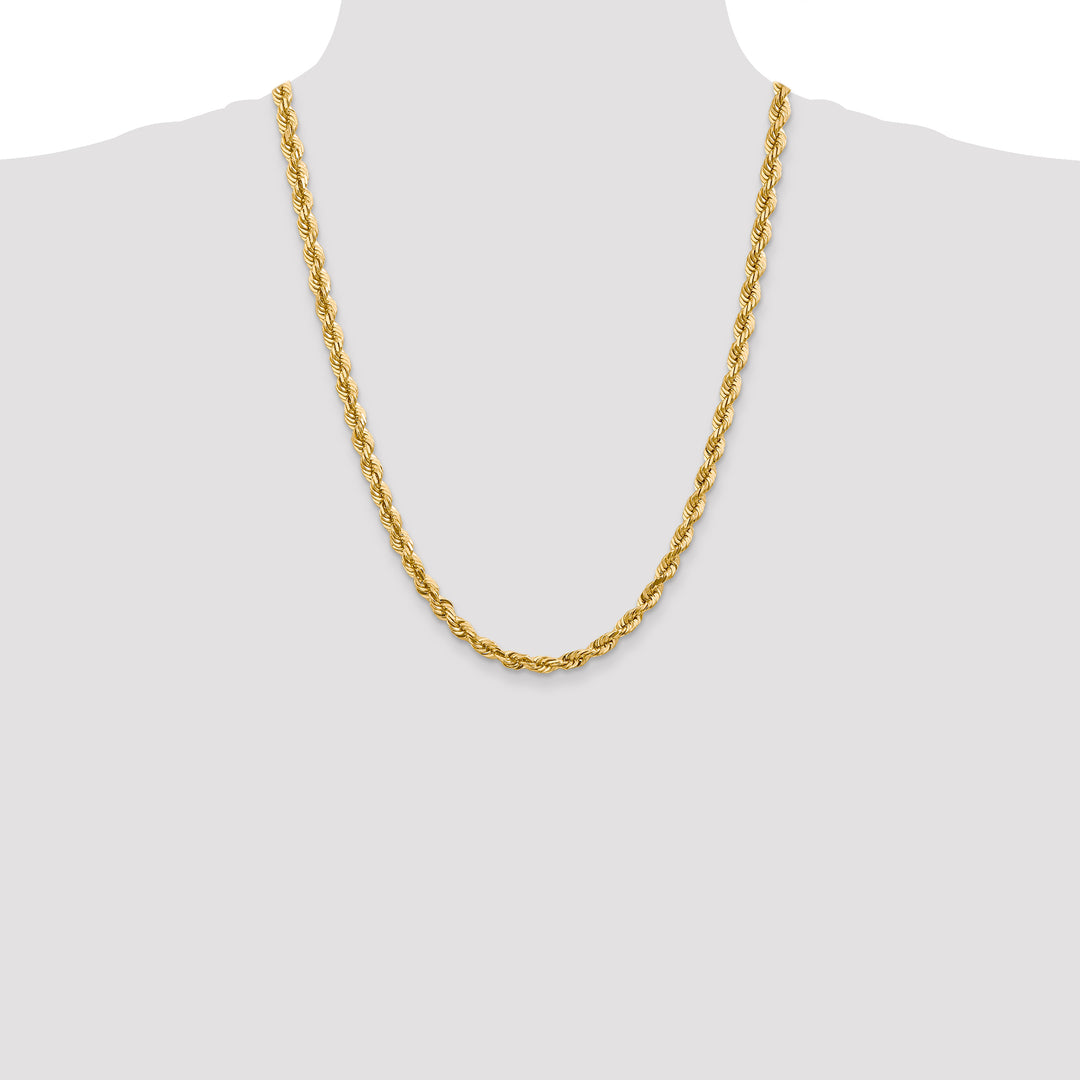 14k 5.5mm Diamond-cut Rope Chain