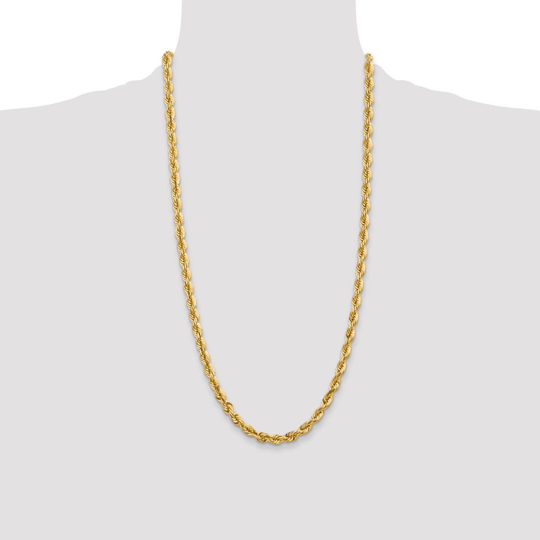 14k 5.5mm Diamond-cut Rope Chain