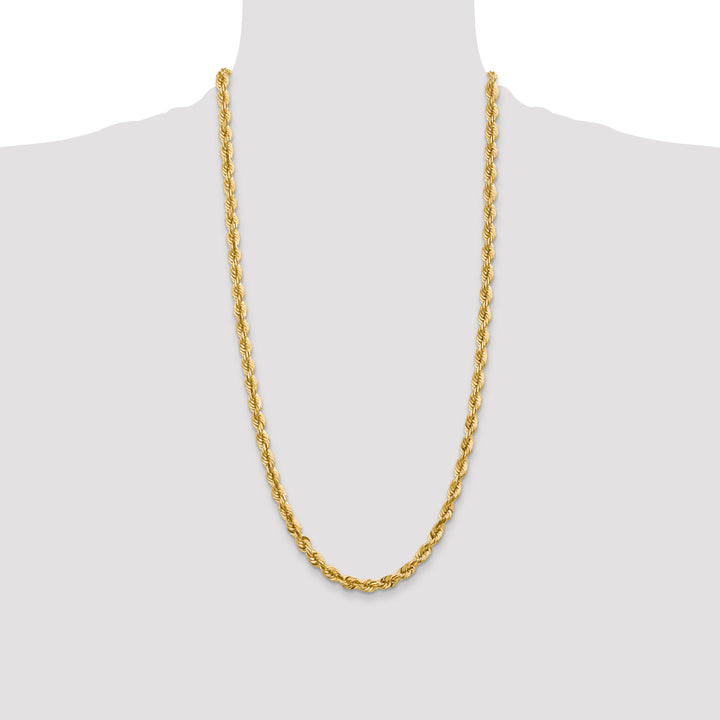 14k 5.5mm Diamond-cut Rope Chain