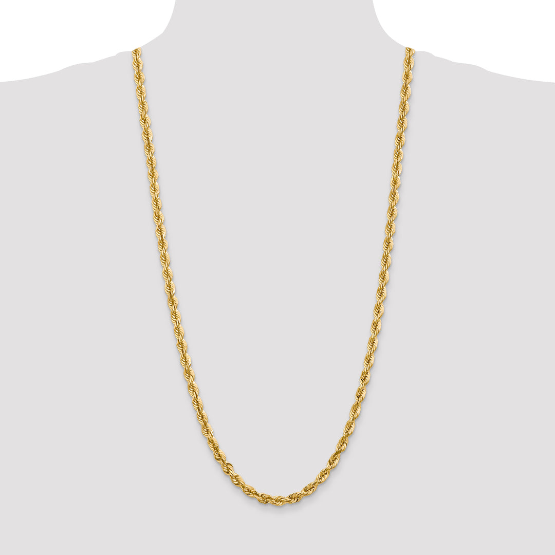 14k 5.5mm Diamond-cut Rope Chain