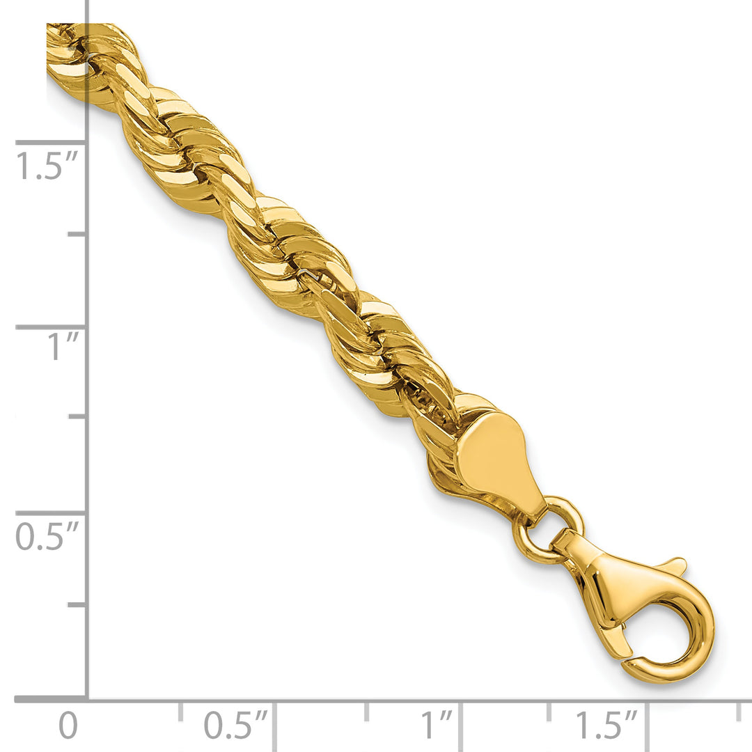 14k 5.5mm Diamond-cut Rope Chain