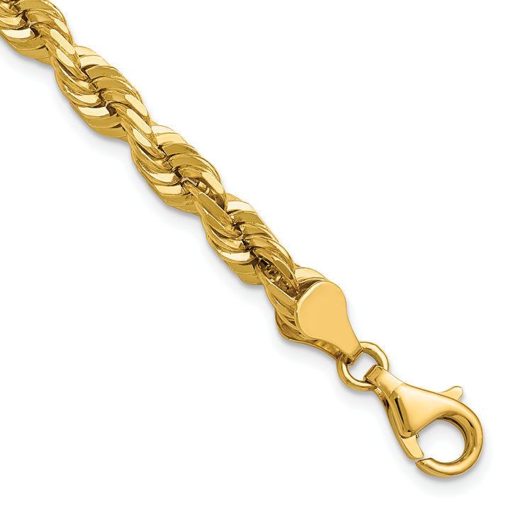 14k 5.5mm Diamond-cut Rope Chain