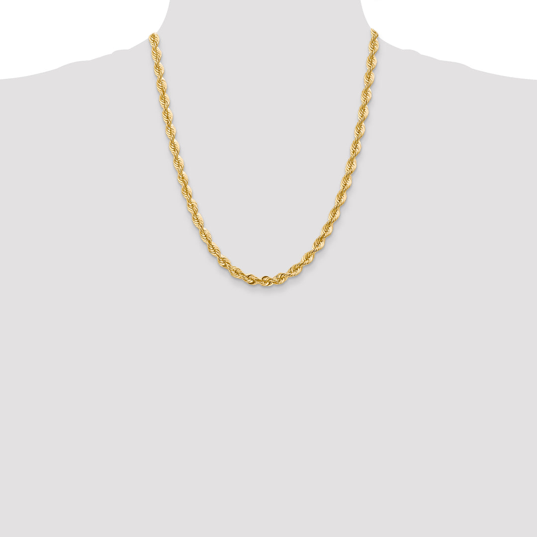 14k 6.0mm Solid Rope Chain