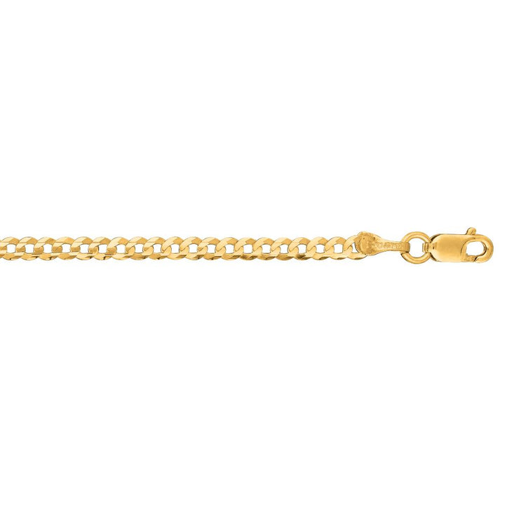 10K Gold 2.8mm Comfort Curb Chain