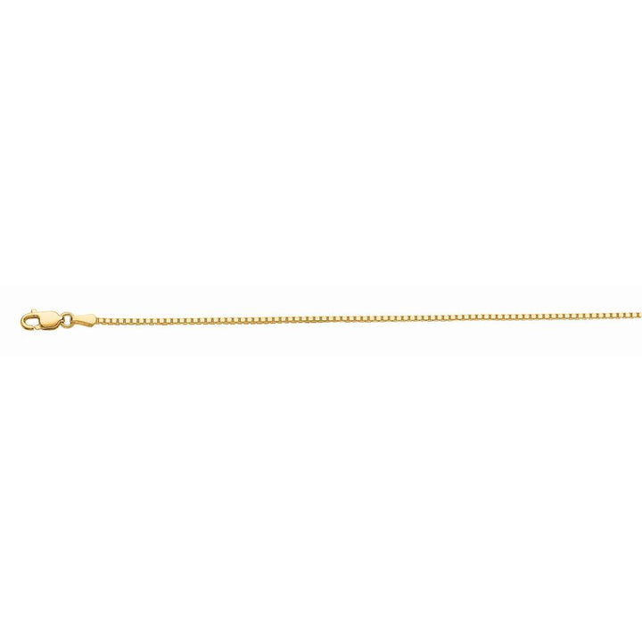 10K Gold 1.2mm Octagonal Box Chain