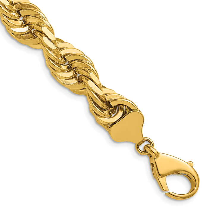 14k 10.0mm D/C Rope Fancy Lobster Clasp Chain