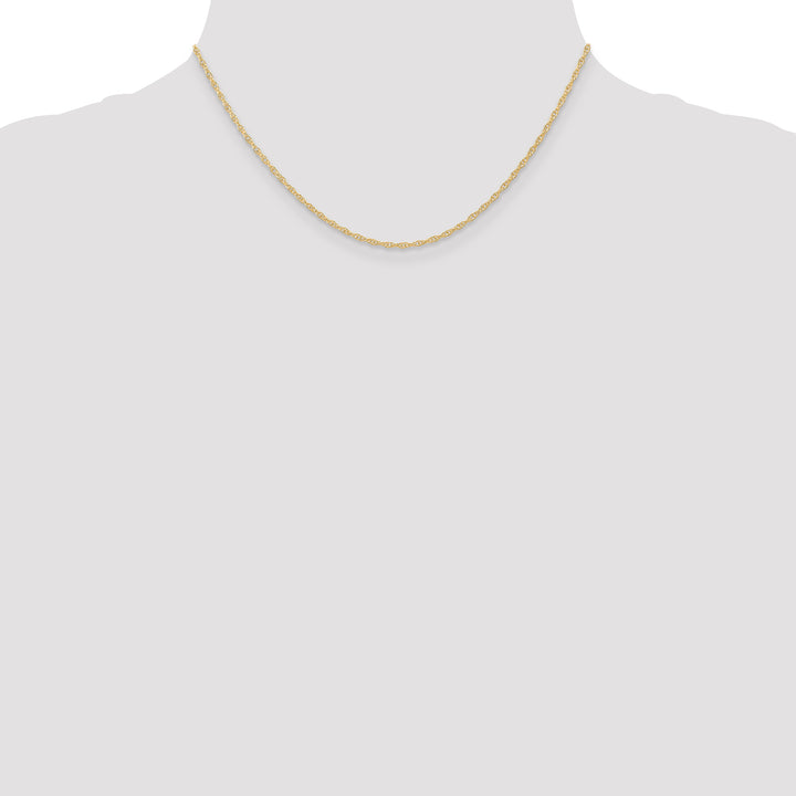 14K 1.35mm Carded Cable Rope Chain