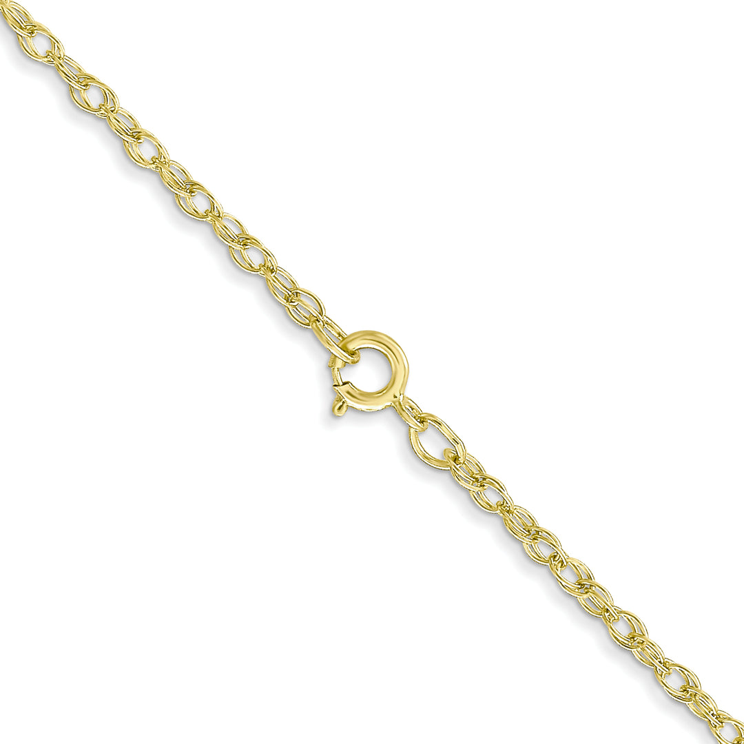 14K 1.35mm Carded Cable Rope Chain