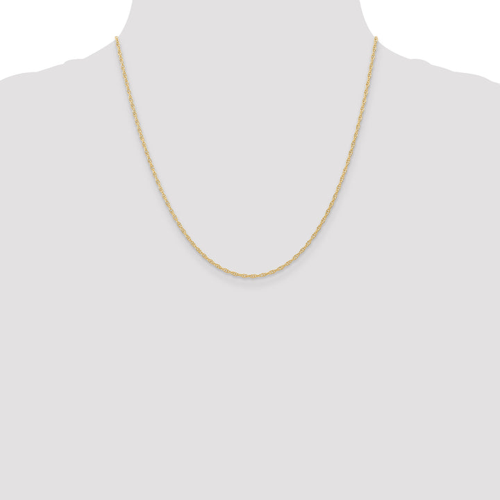 14K 1.35mm Carded Cable Rope Chain