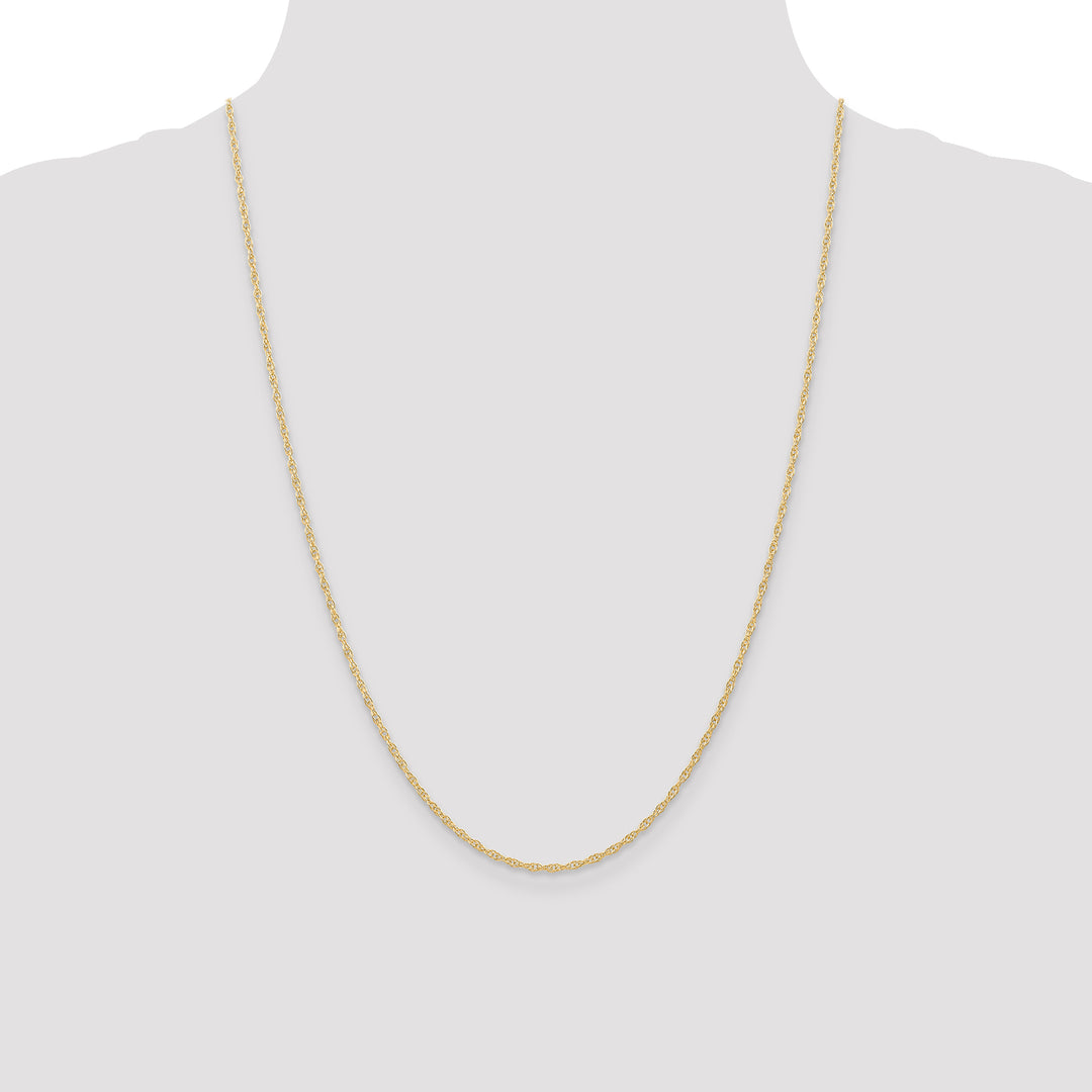 14K 1.35mm Carded Cable Rope Chain
