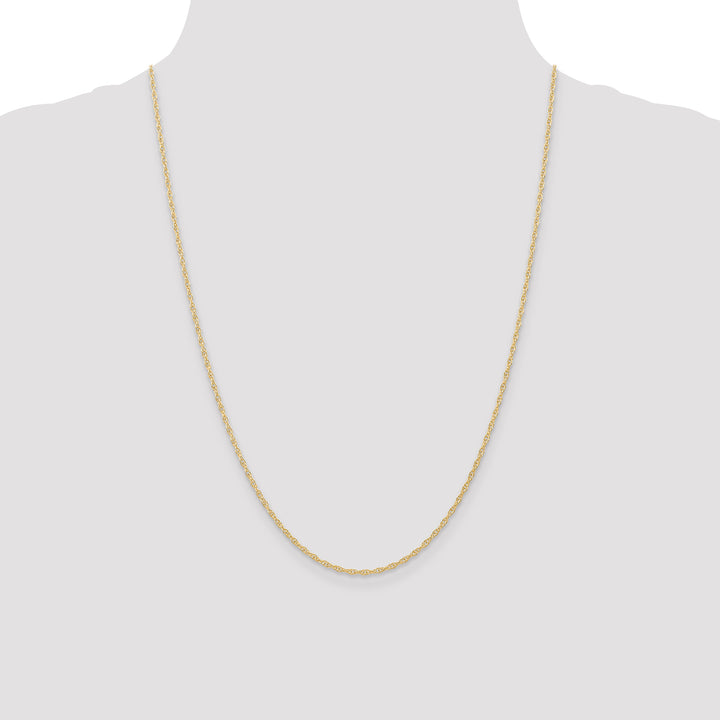 14K 1.35mm Carded Cable Rope Chain