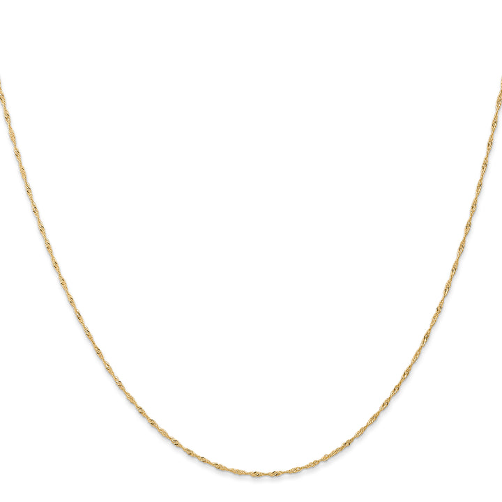 14k 1mm Carded Singapore Chain